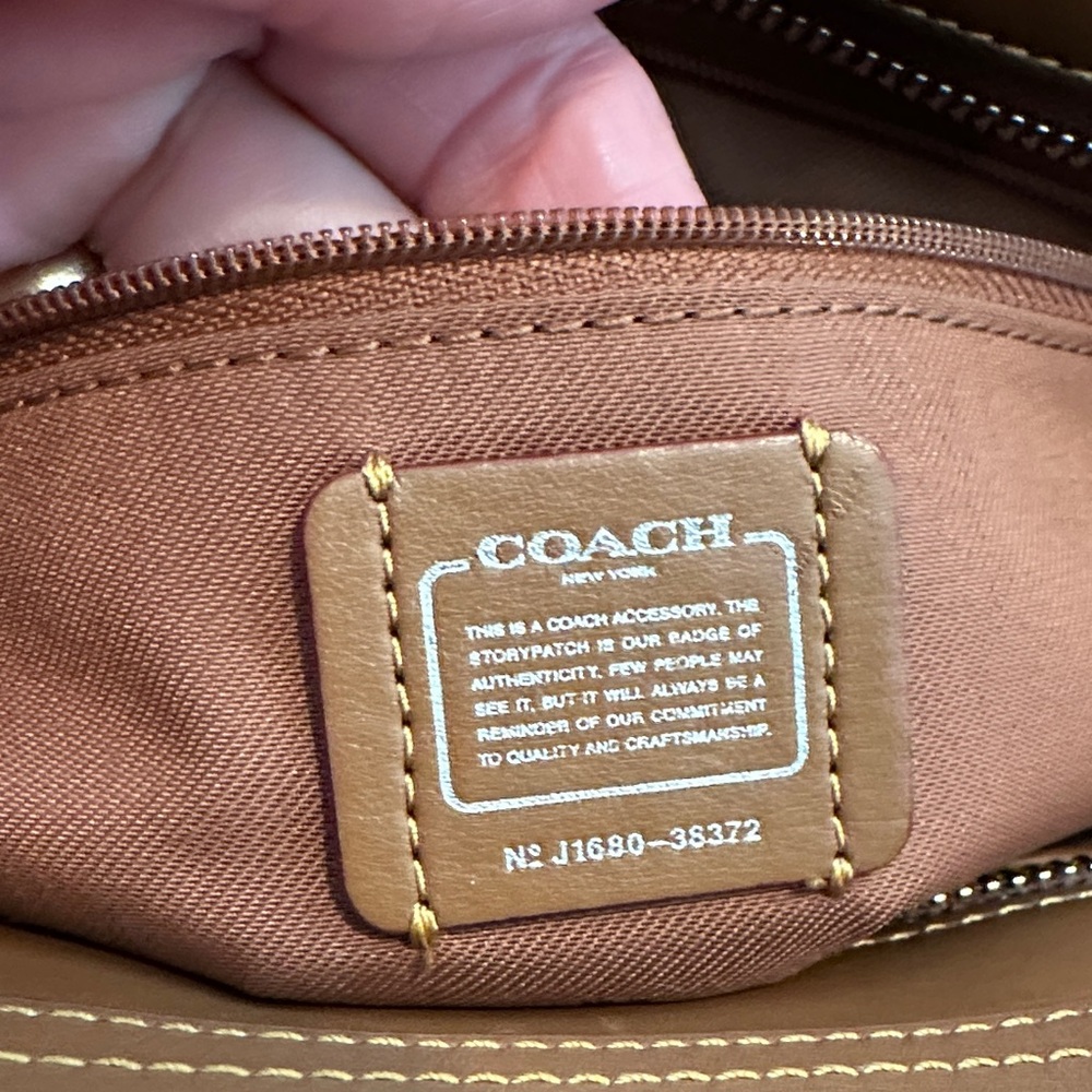 Coach Tan and Brown Leather Satchel - Picture 2 of 9